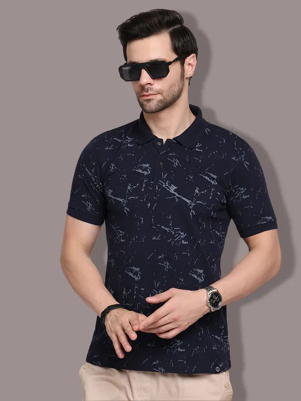 Navy_Blue_Cotton_T-Shirt_For_Men