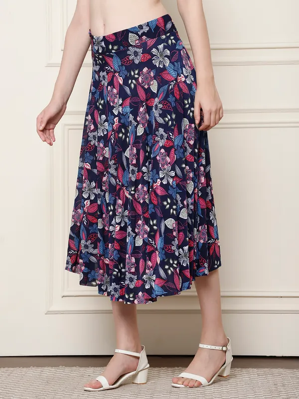 Multi_Color_Polyester_Lycra_Skirt_For_Women