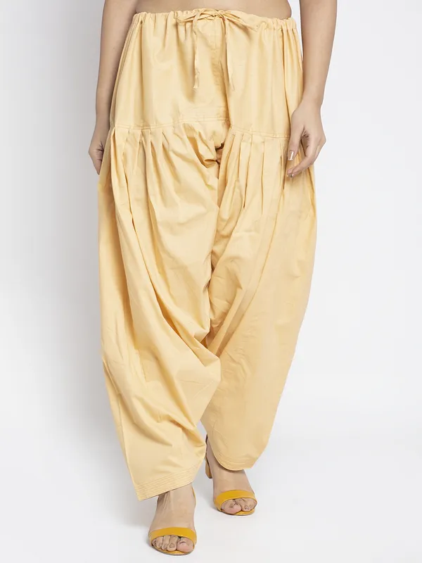 Beige_Cotton_Salwar_For_Women