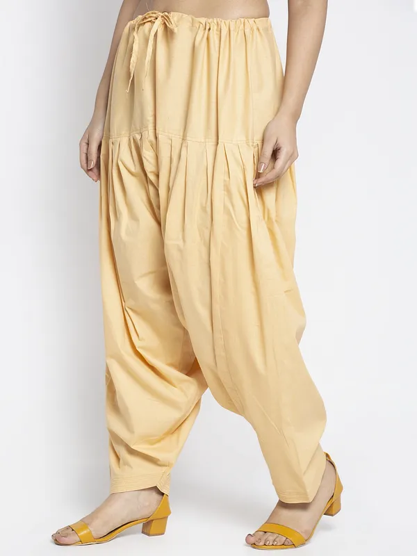Beige_Cotton_Salwar_For_Women