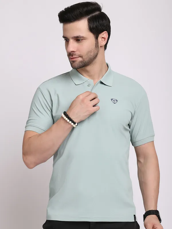 Grey_Polycotton_T-Shirt_For_Men