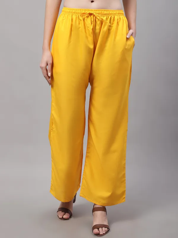 Yellow_Rayon_Palazzo_For_Women