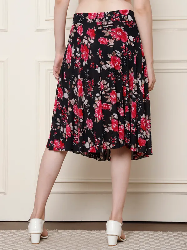 Multi_Color_Polyester_Lycra_Skirt_For_Women