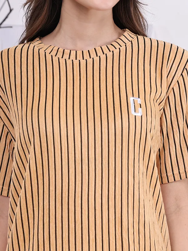 Beige_Popcorn_Top_For_Women