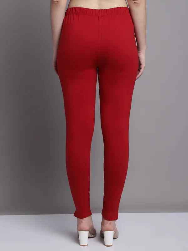 Maroon_Cotton_Lycra_Legging_For_Women