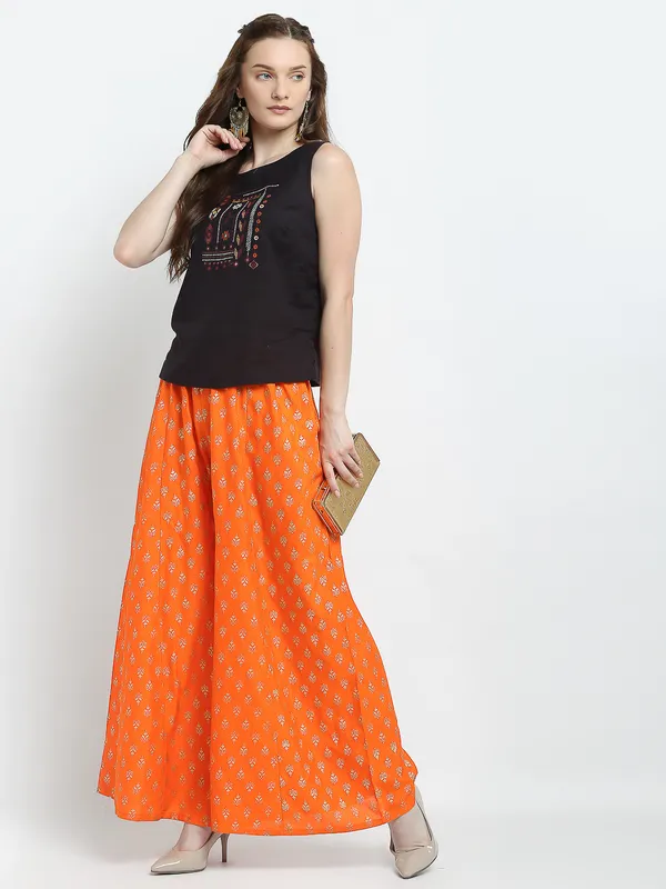Orange_Rayon_Palazzo_For_Women