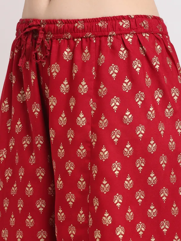Maroon_Rayon_Palazzo_For_Women