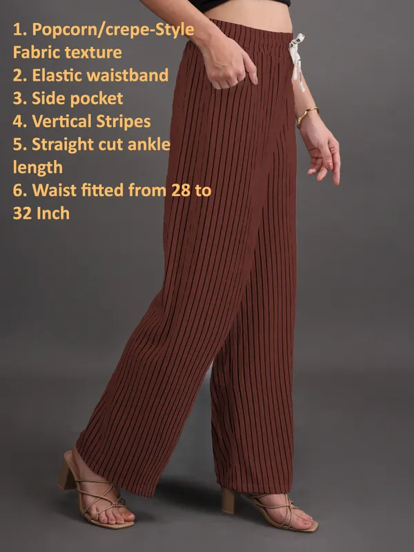 Brown_Popcorn_Crepe_Style_Texture_Palazzo_For_Women