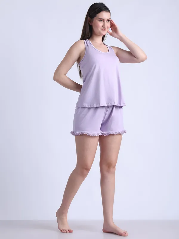 Purple_Cotton_Night_Suit_For_Women