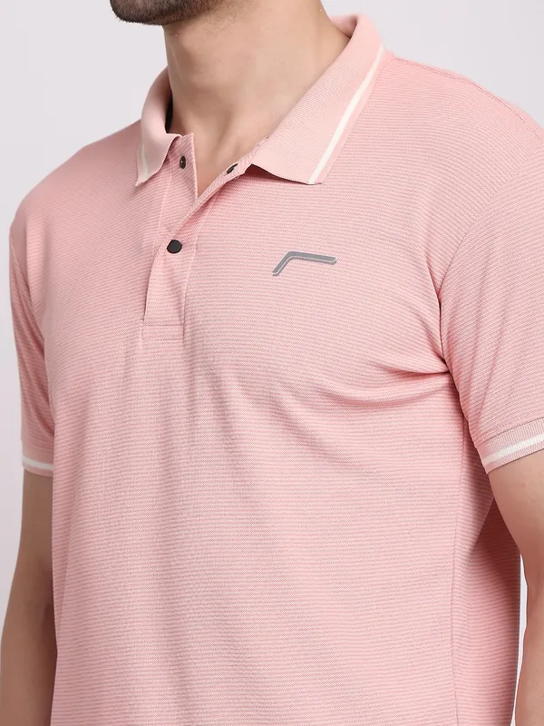 Pink_Polycotton_T-Shirt_For_Men