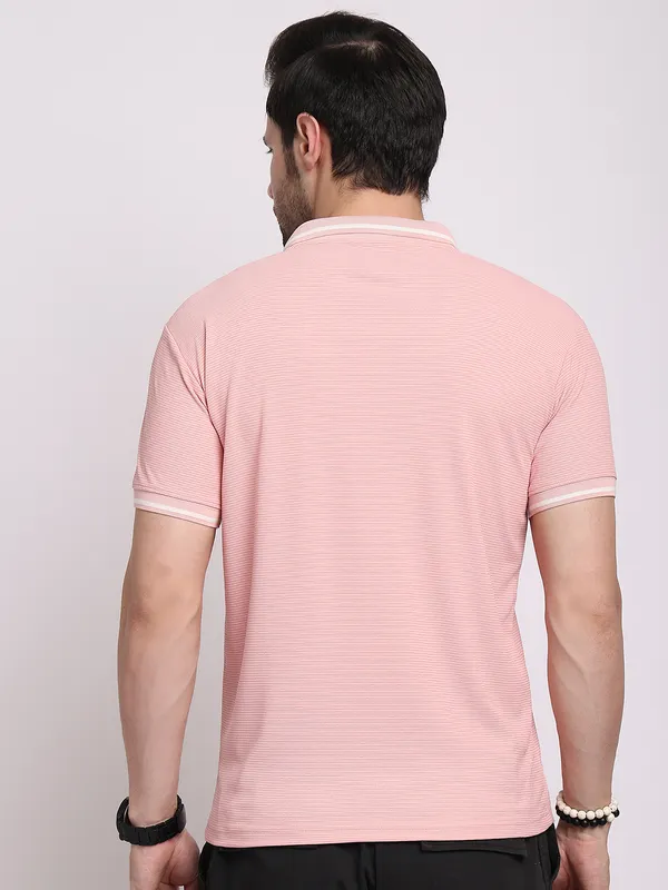Pink_Polycotton_T-Shirt_For_Men