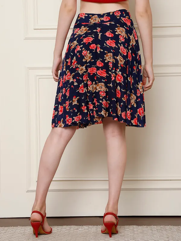 Multi_Color_Polyester_Lycra_Skirt_For_Women