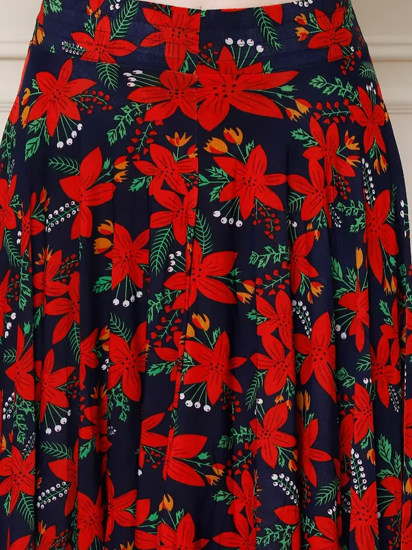 Multi_Color_Polyester_Lycra_Skirt_For_Women