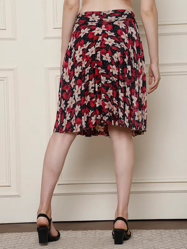 Multi_Color_Polyester_Lycra_Skirt_For_Women