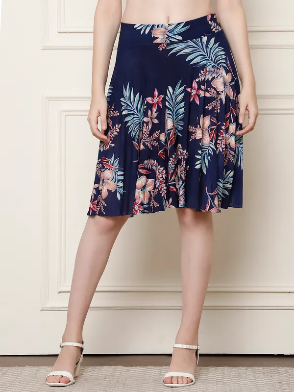 Multi_Color_Polyester_Lycra_Skirt_For_Women