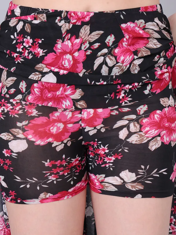 Multi_Color_Polyester_Lycra_Skirt_For_Women