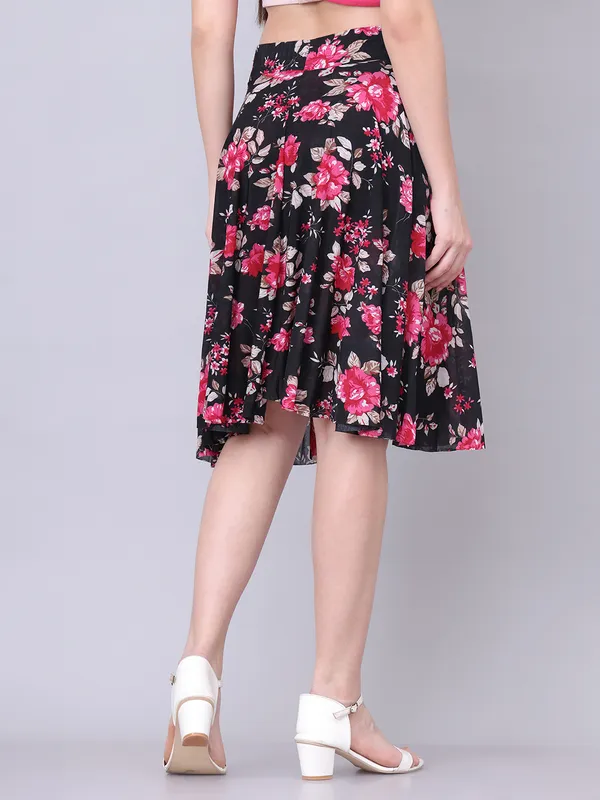 Multi_Color_Polyester_Lycra_Skirt_For_Women