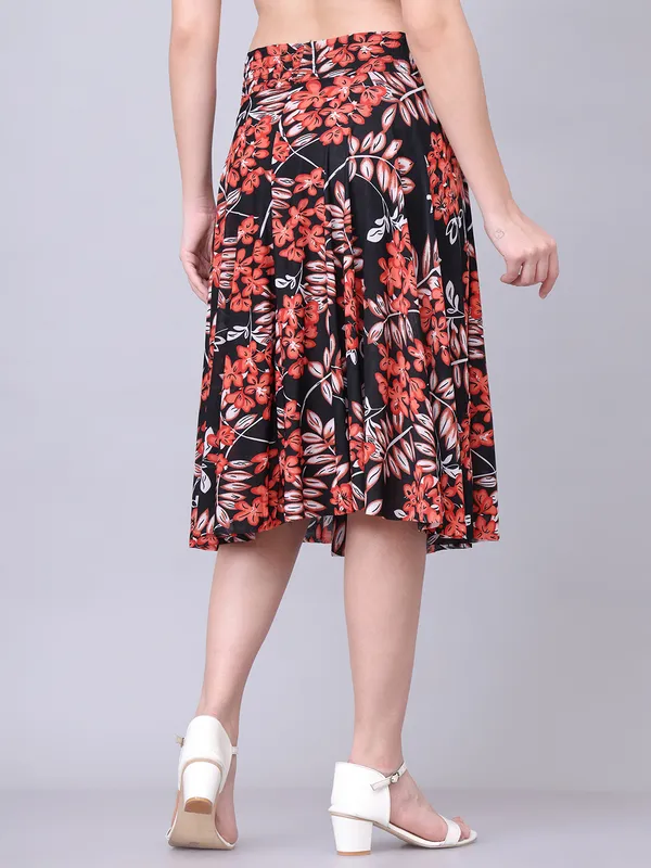 Multi_Color_Polyester_Lycra_Skirt_For_Women