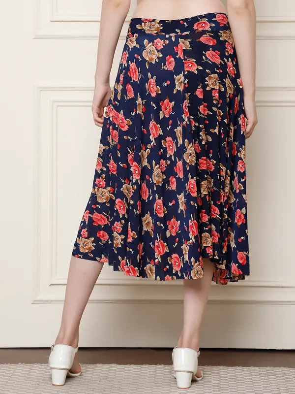 Multi_Color_Polyester_Lycra_Skirt_For_Women