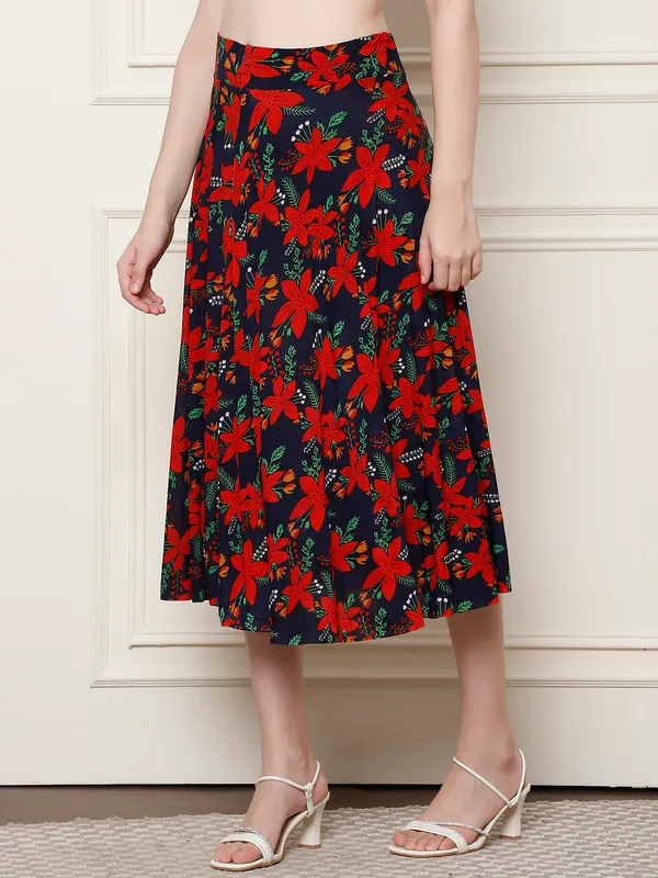Multi_Color_Polyester_Lycra_Skirt_For_Women