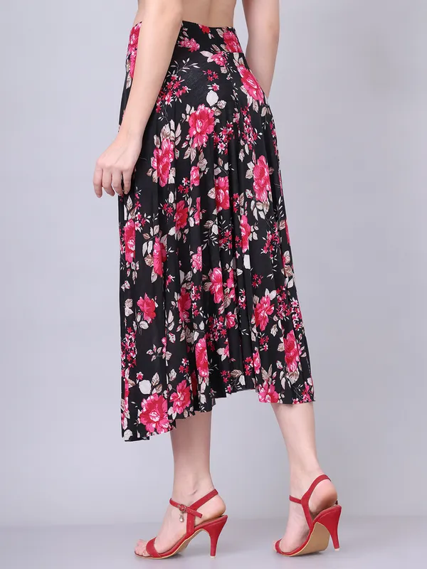 Multi_Color_Polyester_Lycra_Skirt_For_Women