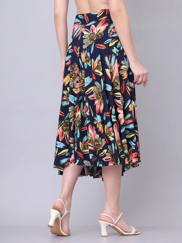 Multi_Color_Polyester_Lycra_Skirt_For_Women