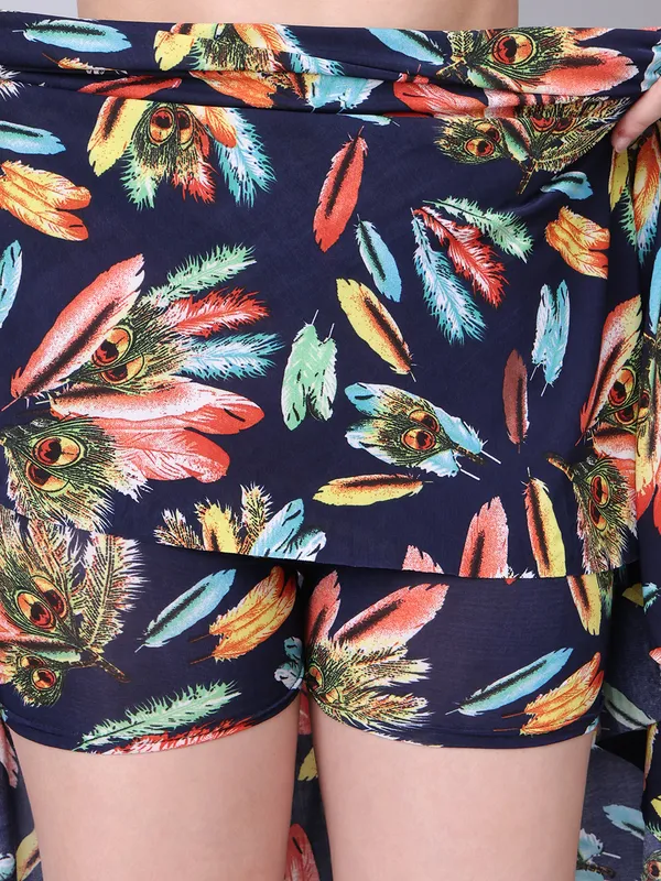 Multi_Color_Polyester_Lycra_Skirt_For_Women