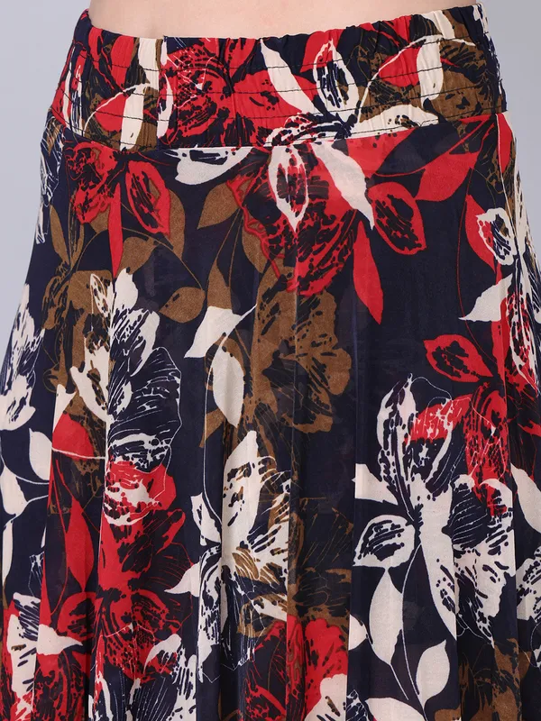 Multi_Color_Polyester_Lycra_Skirt_For_Women