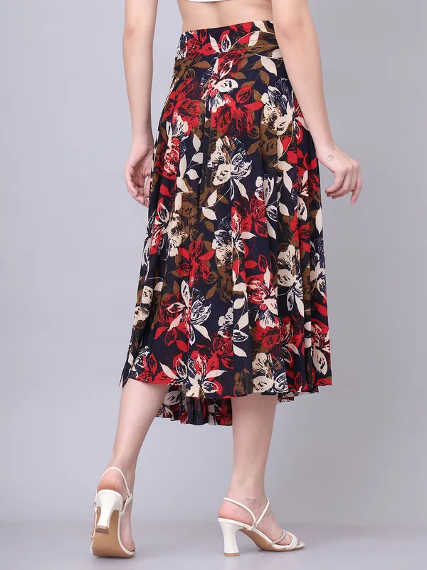 Multi_Color_Polyester_Lycra_Skirt_For_Women