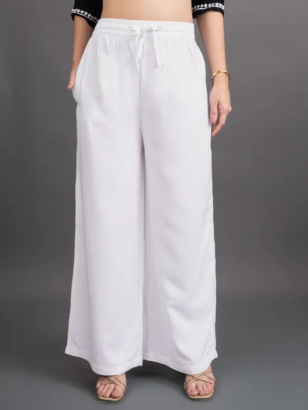 Off_White_Rayon_Palazzo_For_Women