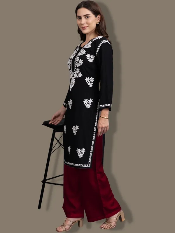 Maroon_Rayon_Palazzo_For_Women