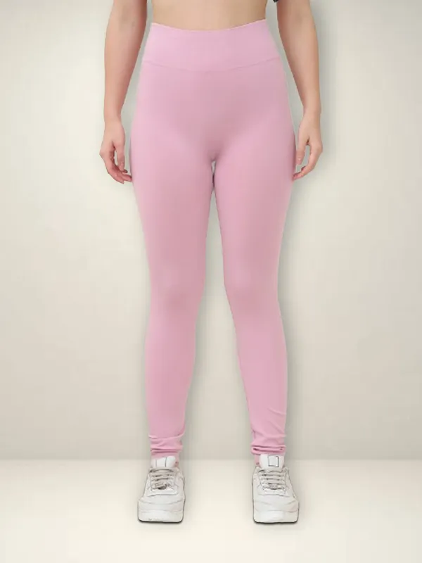 Light_Pink_75%_Nylon_&_25%_Spandex_Legging_For_Women