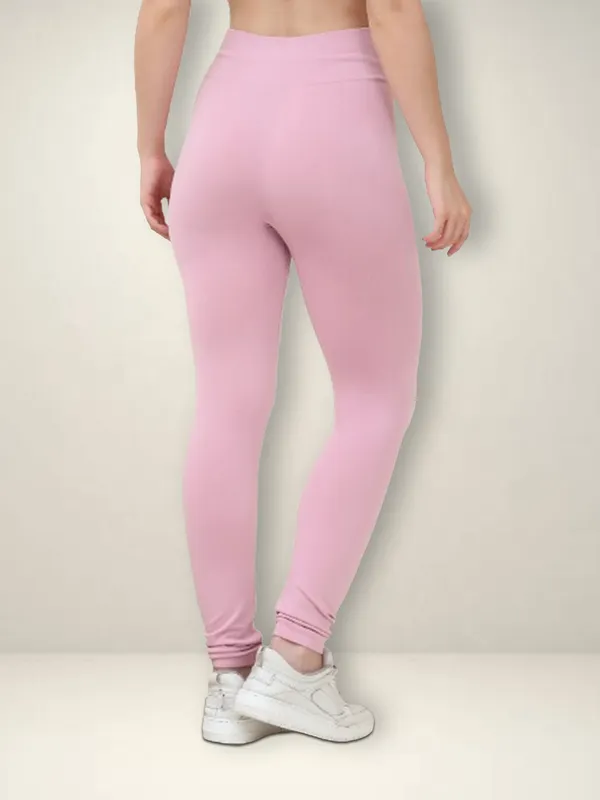 Light_Pink_75%_Nylon_&_25%_Spandex_Legging_For_Women