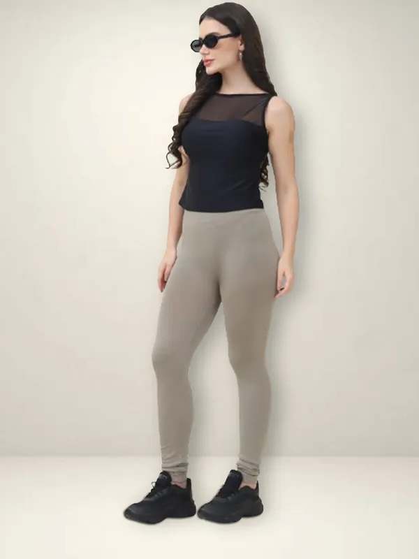 Pista_Green_75%_Nylon_&_25%_Spandex_Legging_For_Women