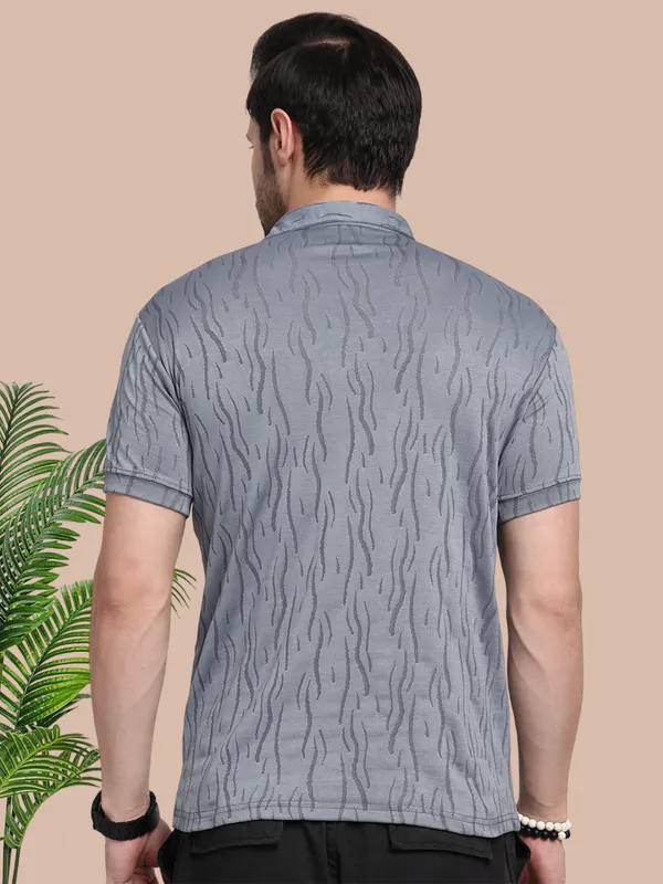 Grey_Polycotton_T-Shirt_For_Men