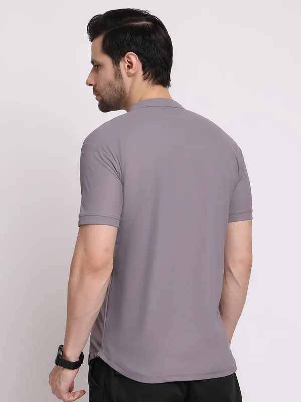 Grey_Polycotton_T-Shirt_For_Men