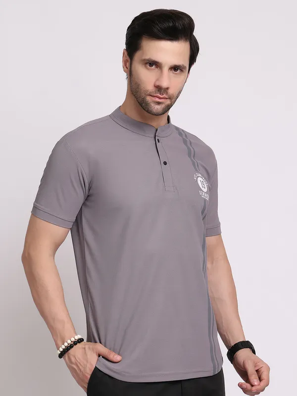 Grey_Polycotton_T-Shirt_For_Men