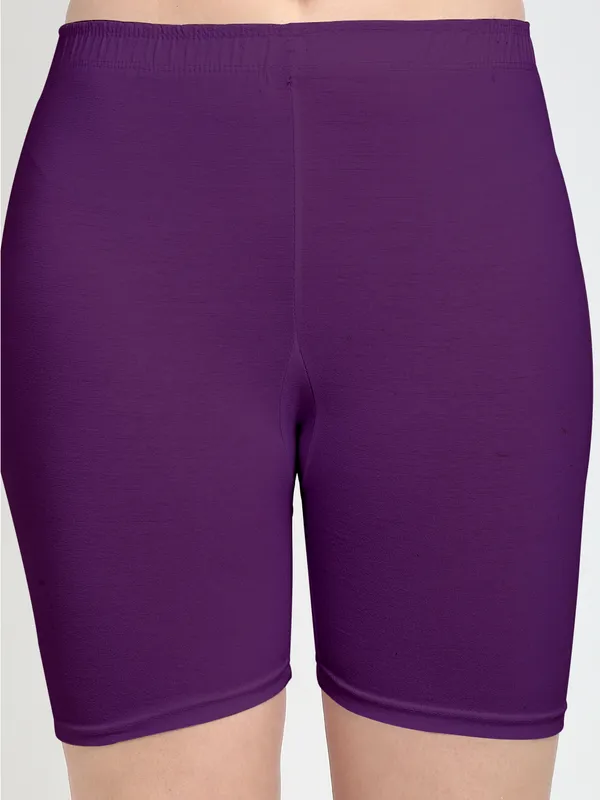 Purple_Cotton_Shorts_For_Women