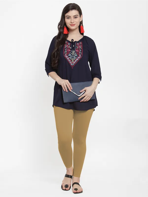 Dark_Beige_Cotton_Lycra_Legging_For_Women