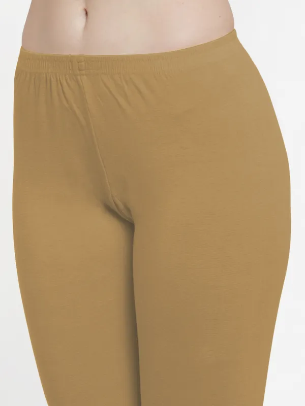 Dark_Beige_Cotton_Lycra_Legging_For_Women