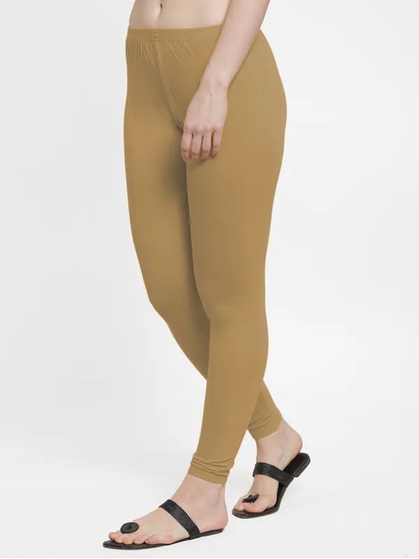 Dark_Beige_Cotton_Lycra_Legging_For_Women