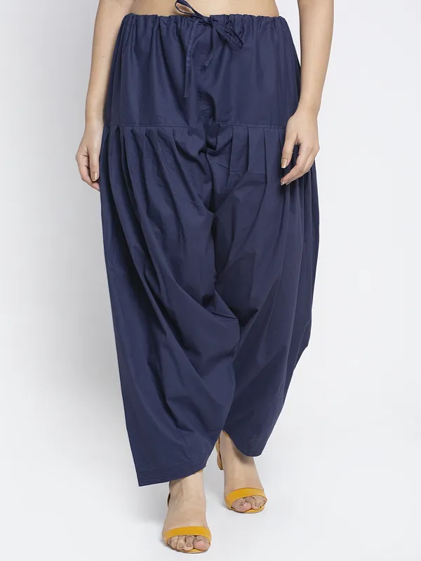 Navy_Cotton_Salwar_For_Women