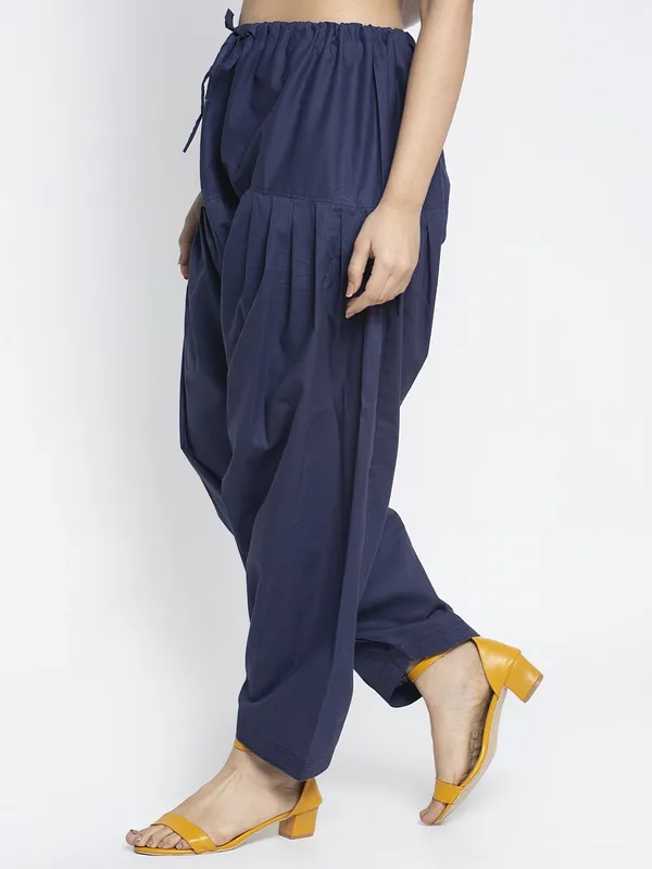 Navy_Cotton_Salwar_For_Women