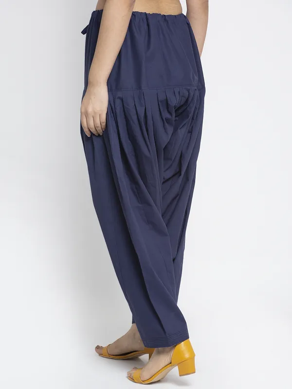 Navy_Cotton_Salwar_For_Women