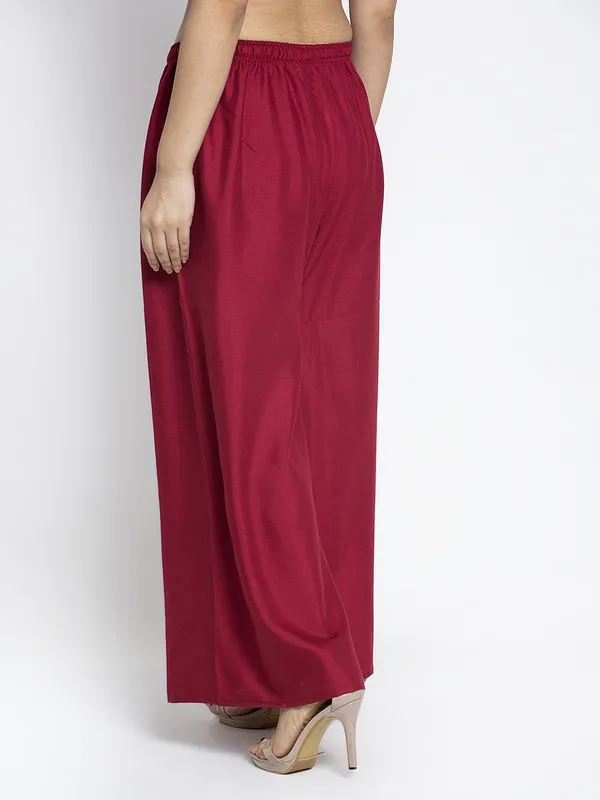 Maroon_Rayon_Palazzo_For_Women