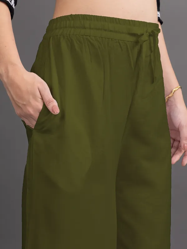 Olive_Rayon_Palazzo_For_Women