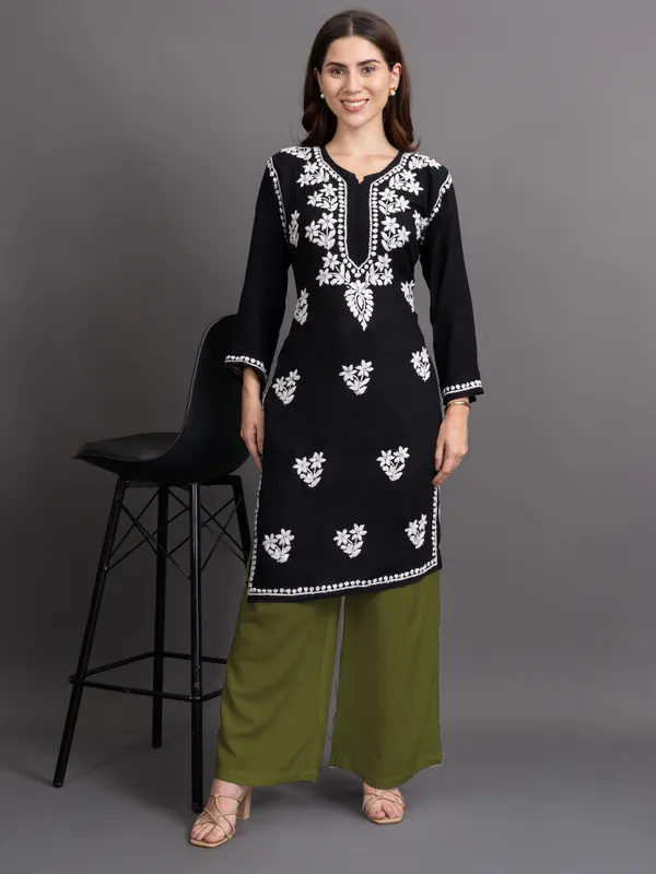 Olive_Rayon_Palazzo_For_Women