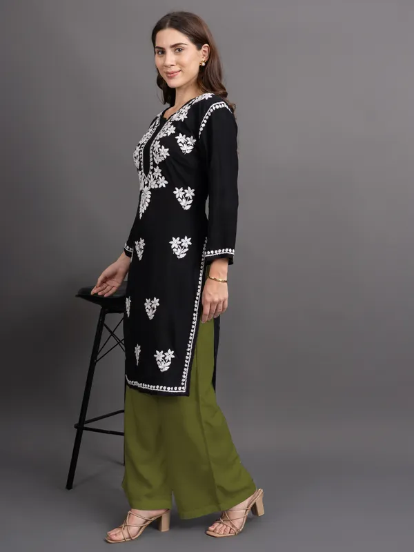 Olive_Rayon_Palazzo_For_Women
