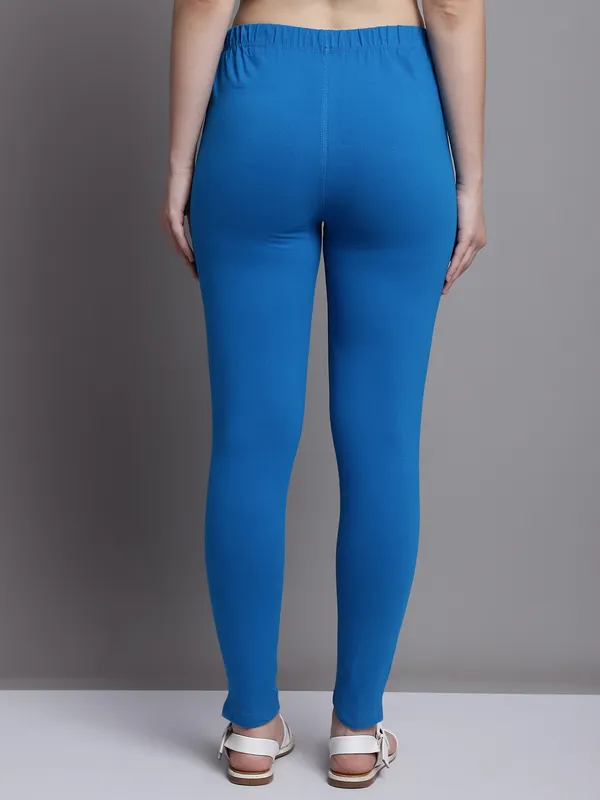 Blue_Cotton_Lycra_Legging_For_Women
