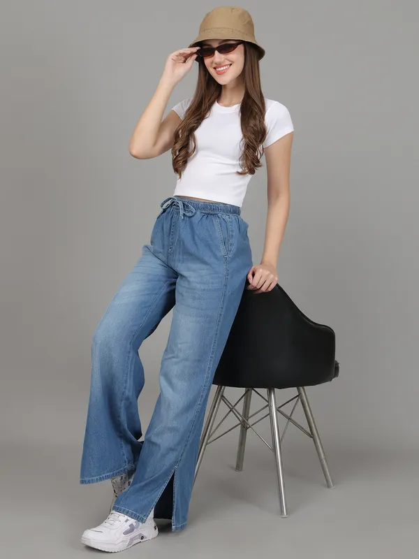 Women_Lifestyles_cotton_Rib_half_sleeve_White_Crop_Tops
